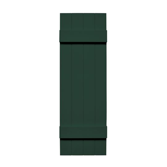 TRI-BUILT Standard Board-N-Batten 4-Board Joined Shutters (Pair) — TRI031435166