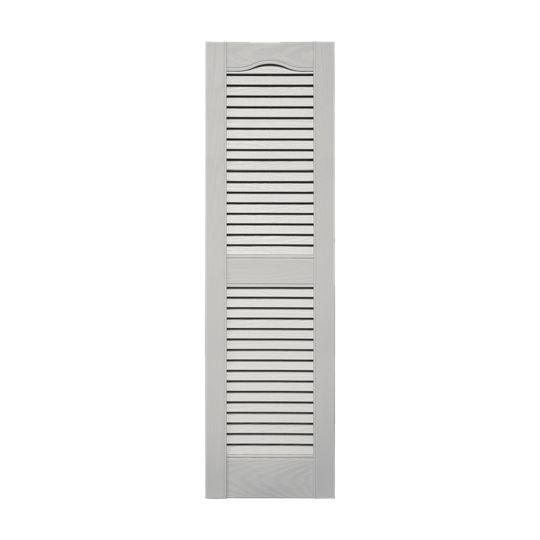 TRI-BUILT Standard Cathedral Top Open Louver Shutters (Pair) — TRI011452030