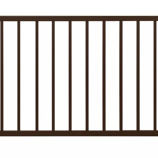 Trex Select Horizontal Rail Kit with Square Aluminum Balusters (no hardware) — TRXSHRKA836BB