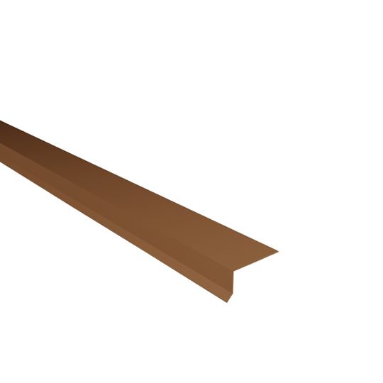 Able Sheet Metal 28 Gauge x 1" x 2" Nosing Grip — ABMNOS1228BR