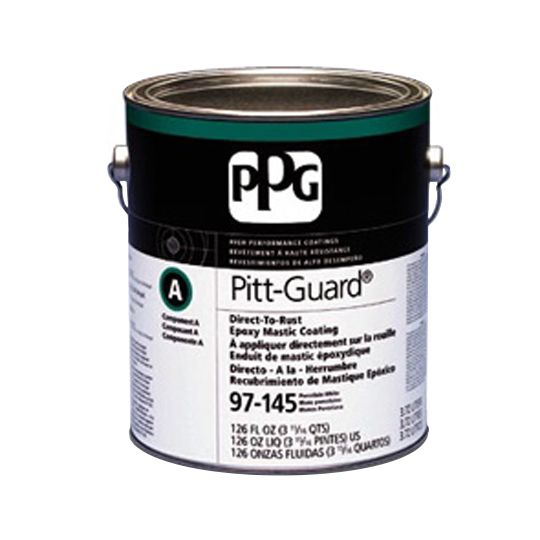 PPG Industries (95-249) Pitt-Guard Rapid-Coat Direct-to-Rust Epoxy Mastic Coating with Curing Agent Component B - 1 Gallon Can