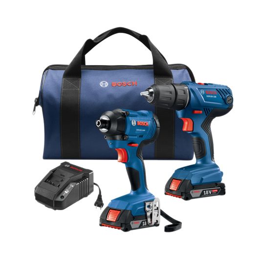 Bosch 2 Tool Combo Kit with 2 18V Batteries