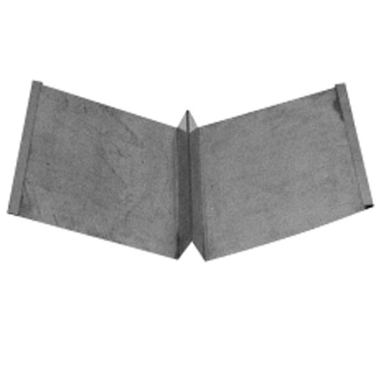 Able Sheet Metal 26 Gauge x 24" x 10' Steel Valley with Hem — ABMVS6HWH2410