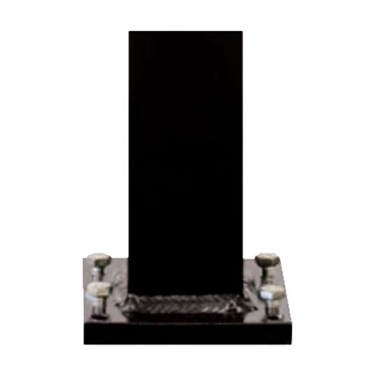Poly Rail 2-1/2" x 53" Power Post with adjustable Plate