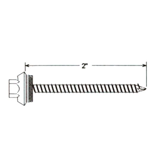 ATAS International #10" x 2" Hex Head Screw