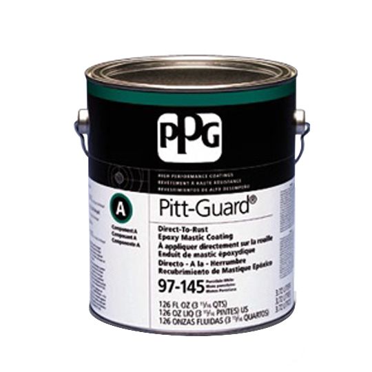 PPG Industries (97-149) Pitt-Guard Direct-to-Rust Epoxy Mastic Coating with Ready Mix Component B - 1 Gallon Can