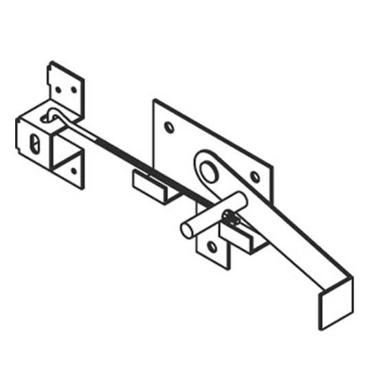 MWI Components PB121A Universal Jamb Latch Hook Up To 7" MP10