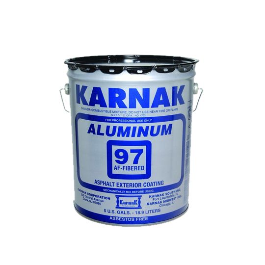 Karnak #97AF Fibered Aluminum Roof Coating - 5 Gallon Pail — Adhesives, Caulks & Sealants