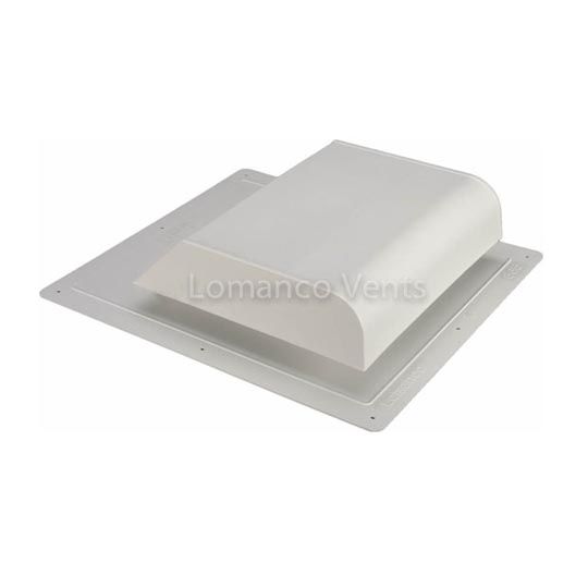 Lomanco Model-865 Slant Back Static Roof Louver — Ventilation and Drainage — LOM865WH