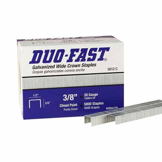 Duo-Fast 3/8" Staples - Box of 5,000 — DUO38S