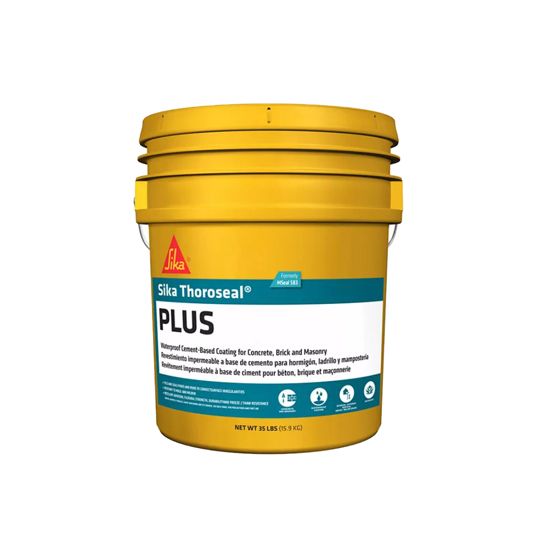 Sika Thoroseal Plus Waterproof Cement Based Coating for Concrete - 35 lb. Pail