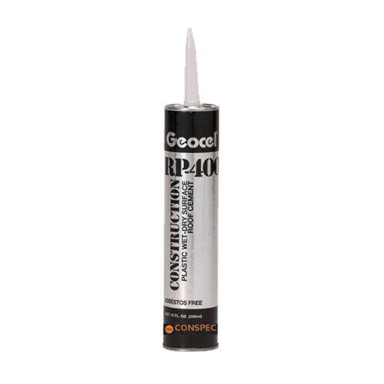Geocel RP-400 Construction Plastic Wet-Dry Surface Roof Cement - 10 Fl. Oz. Cartridge