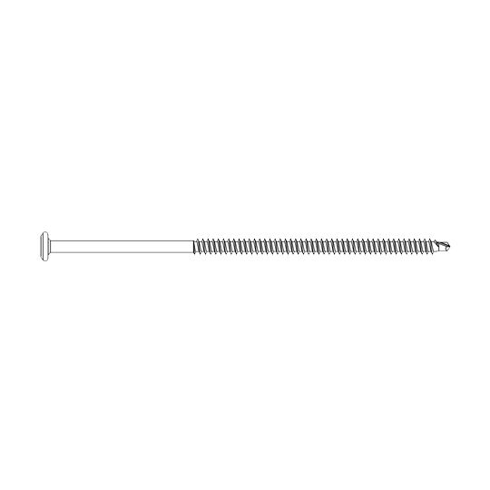 TruFast #14 x 6" Hd Stainless Steel Bi-Metal Roofing Fasteners - Bucket of 1,000