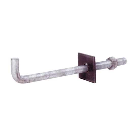 PrimeSource 1/2" x 8" Hot-Dipped Galvanized Anchor Bolt with Nut & Washer - Carton of 50