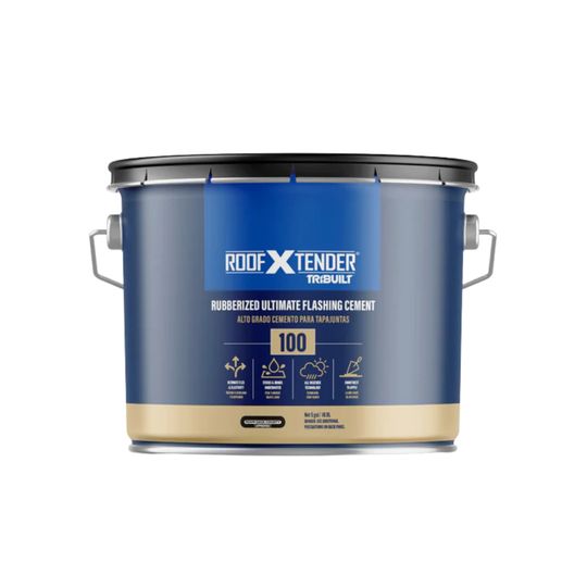 TRI-BUILT Roof X Tender Intermediate Grade 100 Ultimate Rubberized Flashing Cement — Adhesives, Caulks & Sealants — TRIRX100UIGFC3G