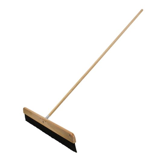 Kraft Tool 24" Wood Horsehair Concrete Finishing Broom with Handle