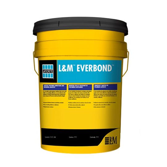LATICRETE International L&M Everbond Acrylic Polymer Admix and Bonding Adhesive - 5 Gallon Pail