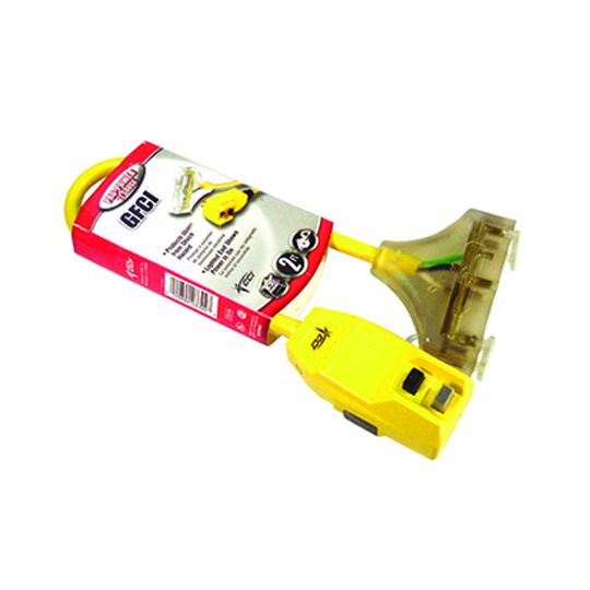The Brush Man 24" Gfci Triple Tap Adapter