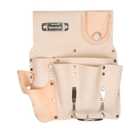 AJC Tools & Equipment Leather Drywall 7-Pocket Tool Pouch