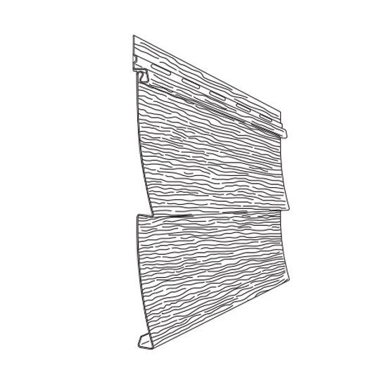 Mastic Structure Double 6" EPS Insulated Siding - Long Length — ACOSRD61EPSLS251