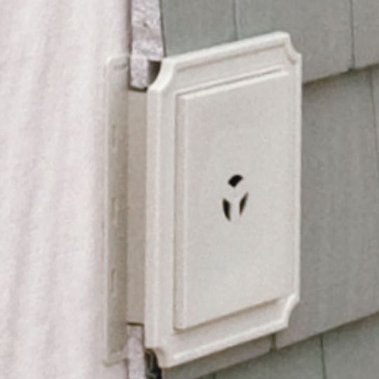 TRI-BUILT Scalloped Original Mounting Block for Insulated Siding — TRI035101048