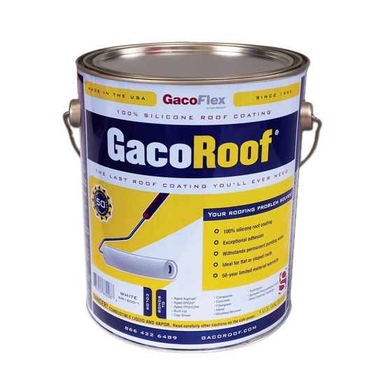 Gaco Western GacoRoof Silicone Roof Coating - 1 Gallon Pail — PVDOSCP5810MMBPC