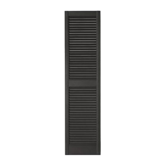 Mastic 12" x 55" Standard Open Louvered Shutters - Regular Style — ACOVINLV1255PE
