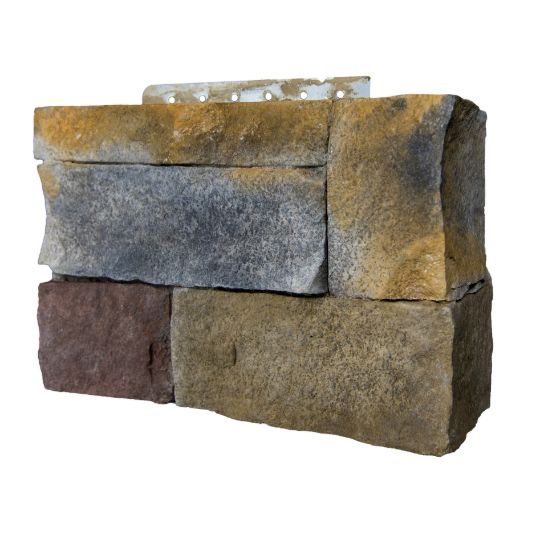 CertainTeed Siding STONEfacade Ledgestone Right Corners - Carton of 6 — CERLSRCHS