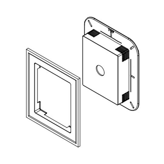Mastic Universal J-Block Square Mounting Block — ACOUNIBLOCKBK