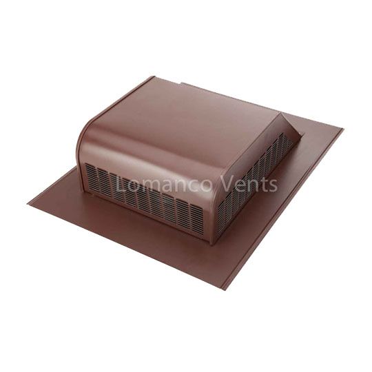Lomanco Model 750-G Heavy-Duty Galvanized Steel Slant Back Static Roof Louver — Ventilation and Drainage — LOM750GBR
