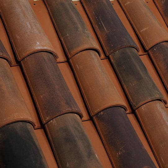 Claymex Half Barrel Style Clay Tile