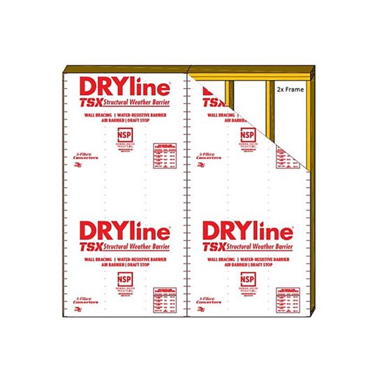 Fibre Converters 1/8" x 4' x 10' DRYline Tsx Red-Grade Structural Sheathing