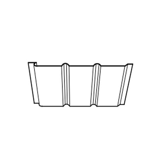 Gentek 12" Hi-Tensile T-4 Solid Aluminum Soffit — GTKHTAST4SCB