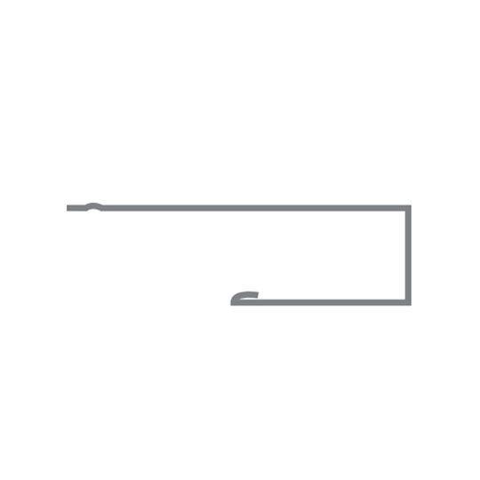 Quality Edge 1" x 10' TruCedar Steel J-Channel — QEDJ1S819