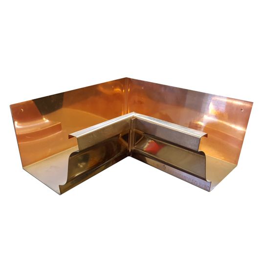 Berger Building Products 16 Oz. 5" K-Style Inside Copper 90° Box Miter