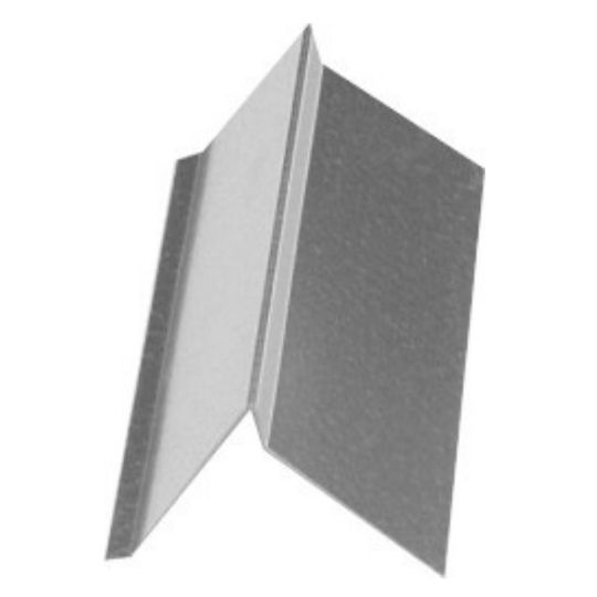 Able Sheet Metal 2" x 2" Zinc Gravel Guard with 1/2" Rise