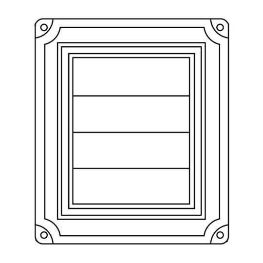 Mid-America Master Scalloped Exhaust Vent — MABMMEVSC009