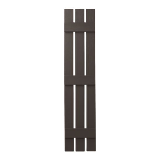 Mastic 12" x 35" Board & Batten Standard 3-Board Shutters - Open Style — ACOVIN3O123559