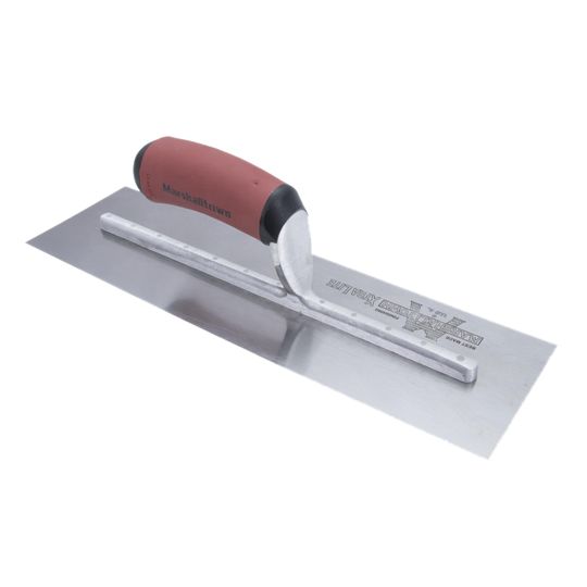Marshalltown 14" x 4" Finishing Trowel with Curved DuraSoft Handle