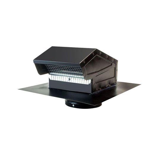 GAF MasterFlow Galvanized Goose Neck Vent — Ventilation and Drainage — GAFGNV4BL