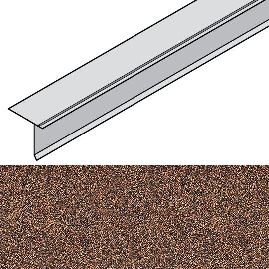 Unified Steel 2-1/4" x 79" Granite-Ridge Starter Strip — BORSSGRBC