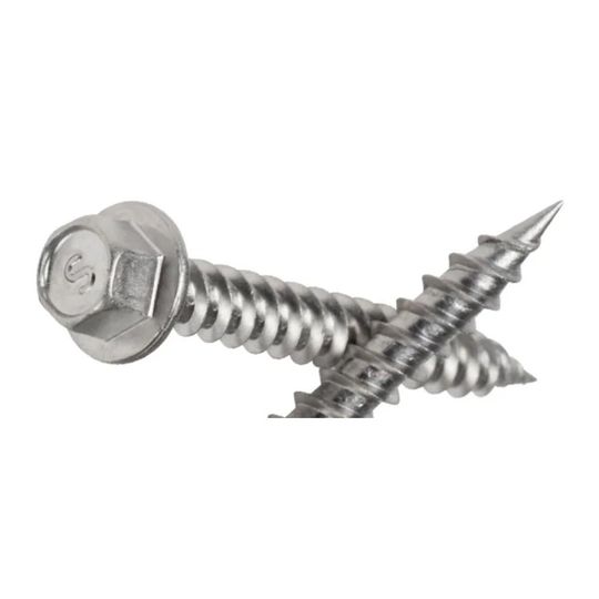 RAY TEC #10 x 1-1/2 Inch 1000 Hour Rezist Magnetic Screws Mill Finish