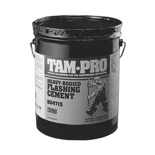 TAMKO Tam-pro Q-5 Heavy-Bodied Flashing Cement - Summer Grade - 5 Gallon Pail