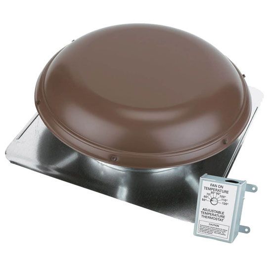 Air Vent Power Vent Dome Only — Ventilation and Drainage — AIRPVDOME37696BR