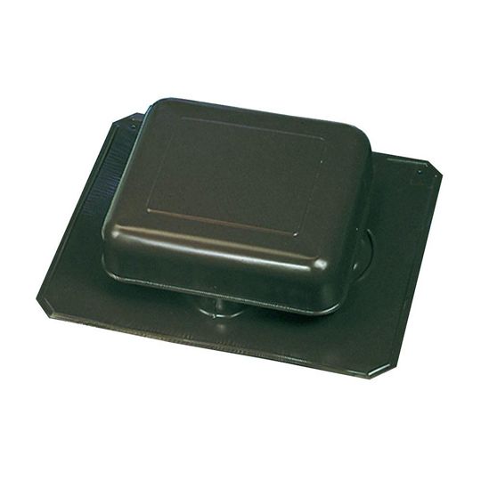 GAF MasterFlow RV50A Series Aluminum Square-Top Metal Utility Vent with Round Throat — Ventilation and Drainage — GAFRV50AWW