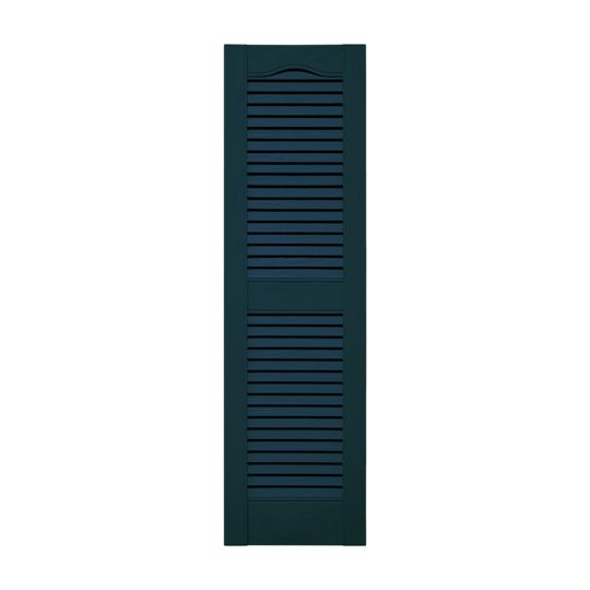TRI-BUILT Standard Cathedral Top Open Louver Shutters (Pair) — TRI011248166
