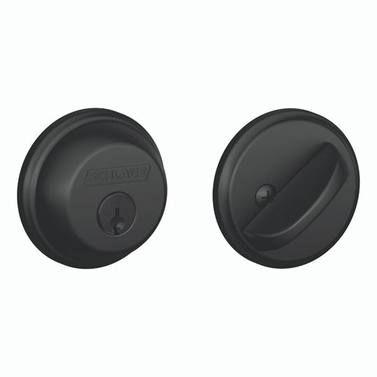Schlage B360 Single Cylinder Deadbolt — SCHSCDBMB