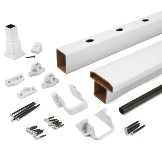 Trex Select Stair T-Rail Kit with Round Aluminum Balusters — TRXSTRSRKRD636BK