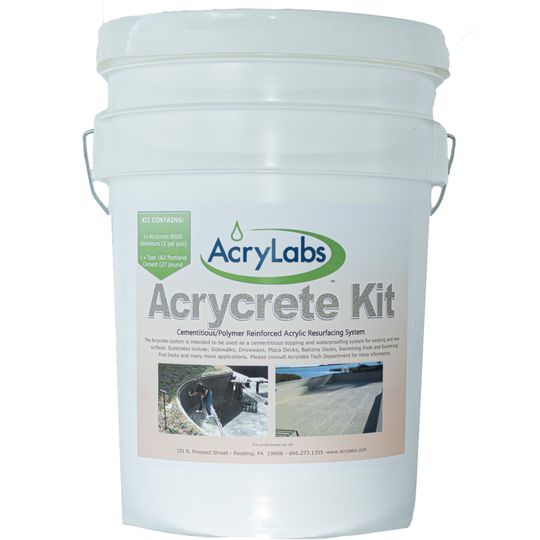 AcryLabs Acrycrete Cementituous/Polymer Reinforced Acrylic Resurfacing System