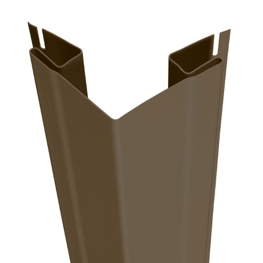 CertainTeed Siding 3/4" x 3-1/3" x 10' Outside Corner Post - Woodgrain Finish — CEROSCP34WG10SBR